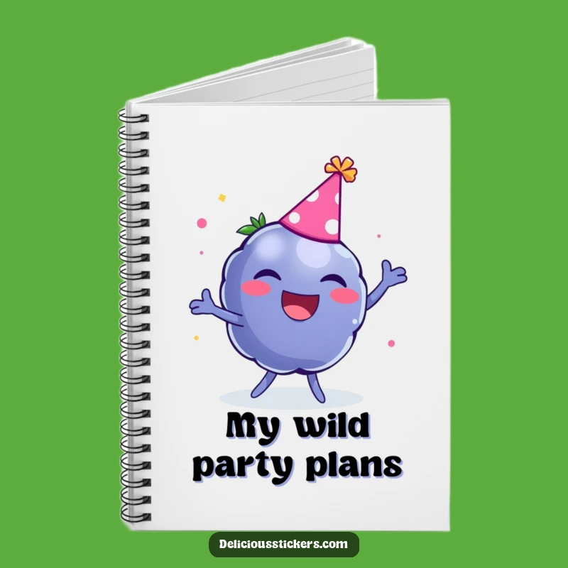 Funny Blueberry Notebook: Hilarious Journal for Party Plans & Ideas