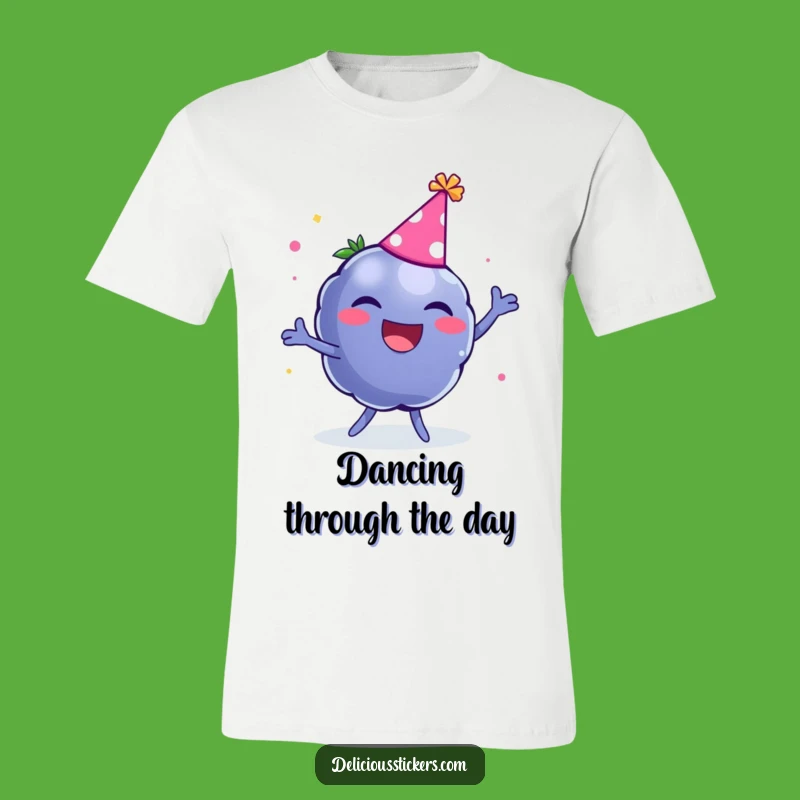 Funny Blueberry Dance T-Shirt: Wearable Party Humor for Fruit Lovers