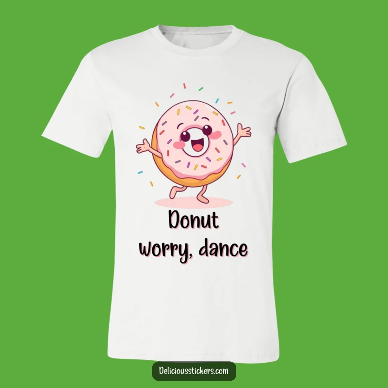 Funny Donut Dancer T-Shirt: Show Off Your Funky Moves with This Hilarious Apparel!