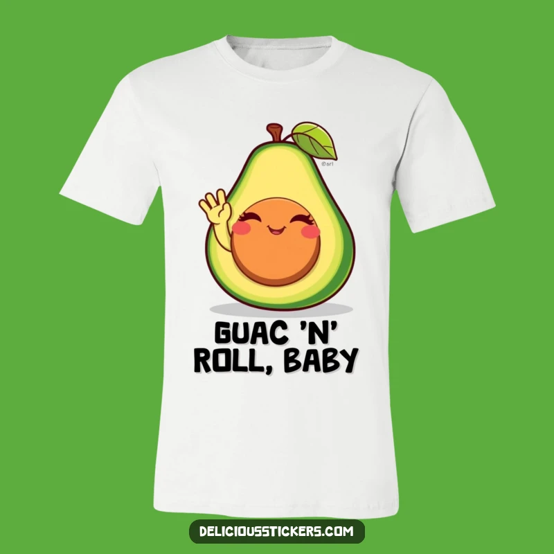 Funny Avocado Wave T-Shirt: Wear Your Healthy Humor with Pride!