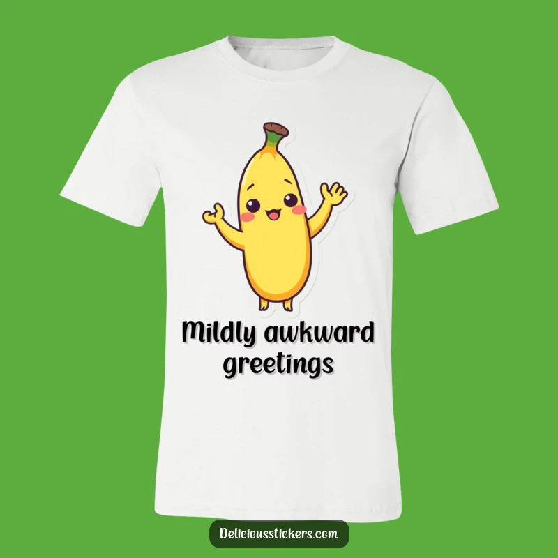 Funny Shy Banana T-Shirt: Wearable Introvert Charm & Humor