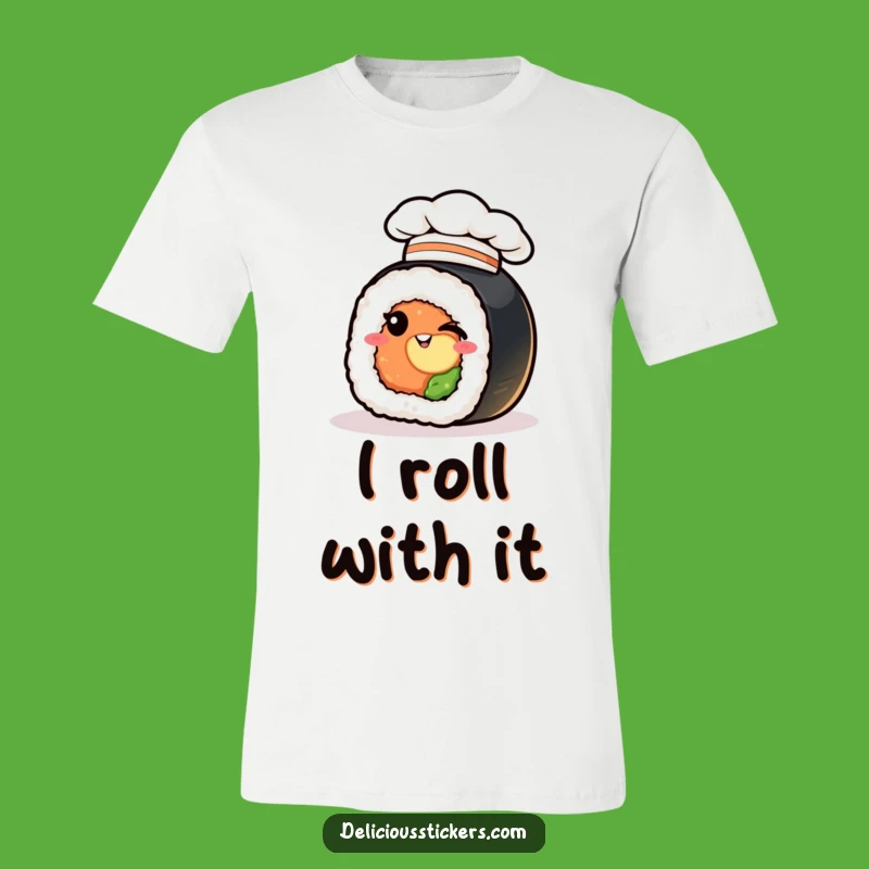 Funny Sushi Chef Hat Wink T-Shirt: Wearable Charm and Hilarious Food Humor