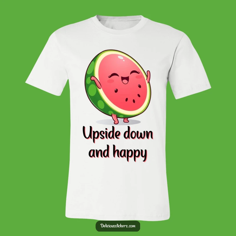 Funny Winking Watermelon Handstand T-Shirt - Show Off Your Summer Spirit!