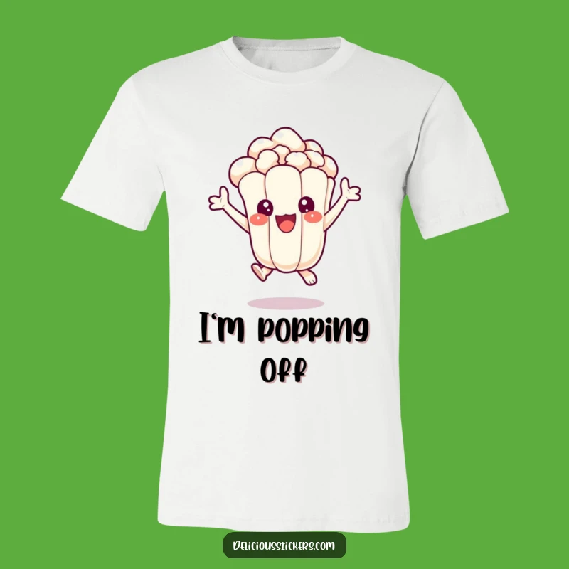 Funny Popcorn Pal T-Shirt: Wear Your Excitement for Movies and Snacks Hilariously