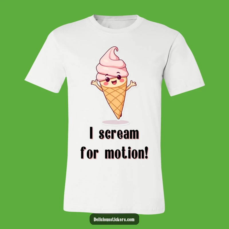 Funny Dancing Ice Cream Cone T-Shirt: Wear Your Joy and Make a Hilarious Statement!