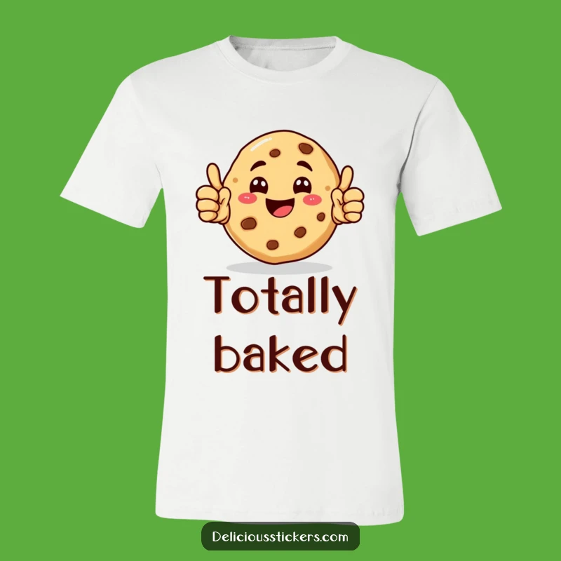 Funny Cookie T-Shirt - Happy Double Thumbs Up Character, Ultimate Funny Gift!