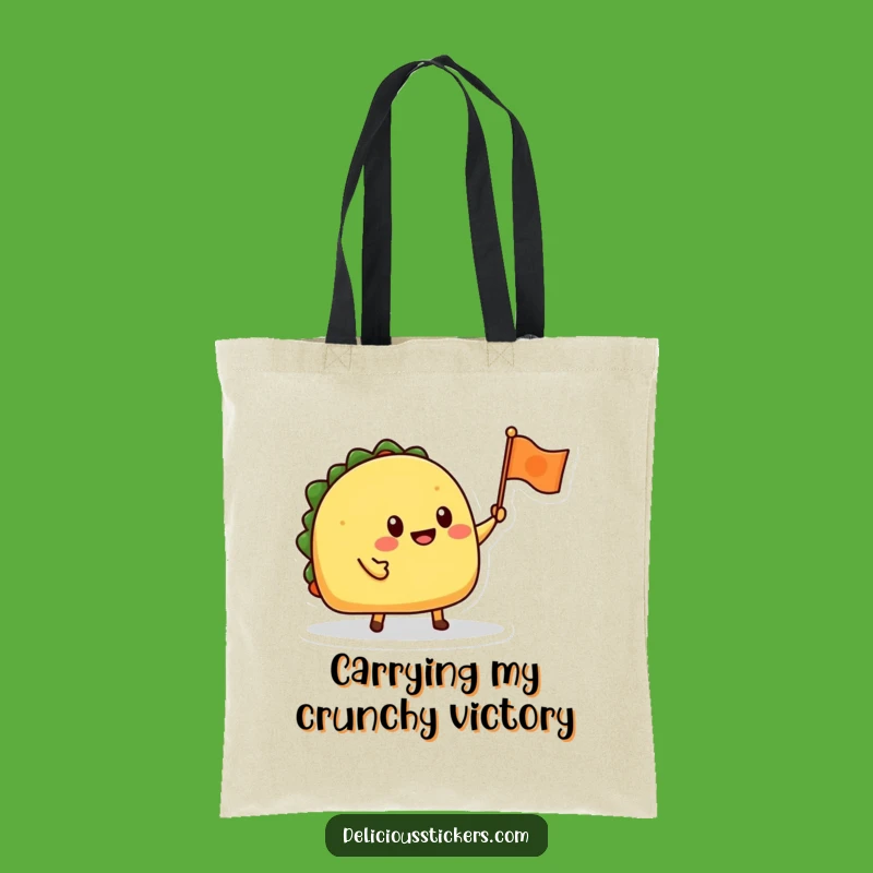 Funny Taco Tote Bag: Hilarious Carry-all for Groceries & Party Supplies