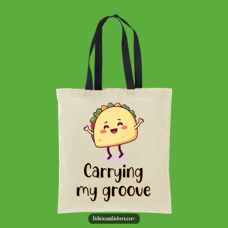 Funny Taco Dance Tote Bag - Carry Your Fiesta Spirit