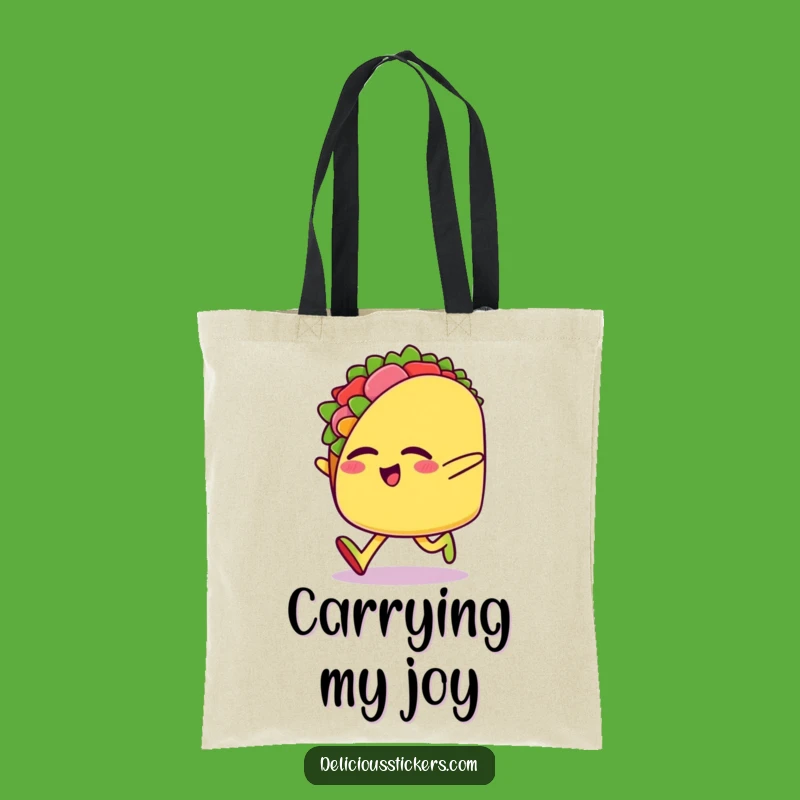 Funny Taco Skip Tote Bag: Carry Your Fun with this Hilarious Character Accessory