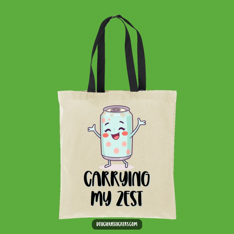 Funny Soda Can Tote Bag - Dancing Character Design, Essential Funny Gift!