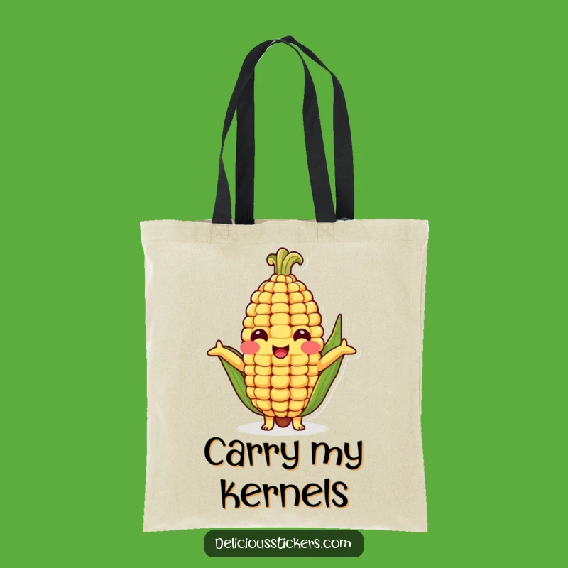 Funny Corn Cob Hug Tote Bag - Carry Your Laughs with This Adorable Veggie