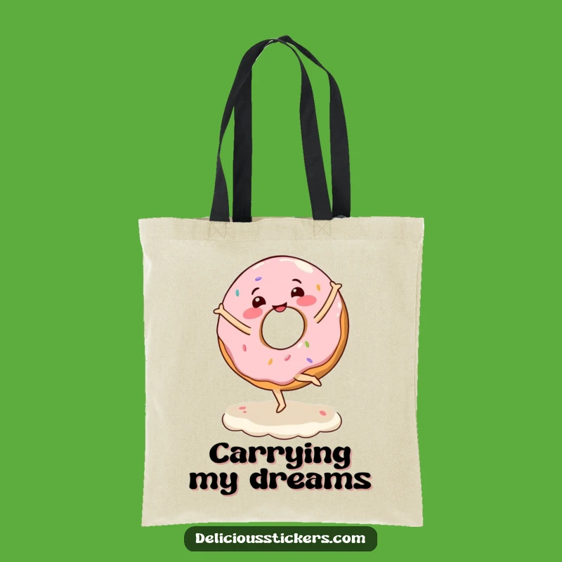 Funny Donut Ballet Tote Bag - Carry Your Joyful Style Everywhere