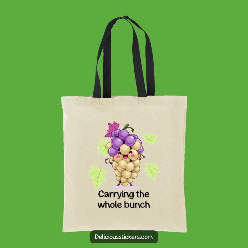 Funny Grape Bunch Dance Tote Bag: Carry Your Essentials with Hilarious Style!