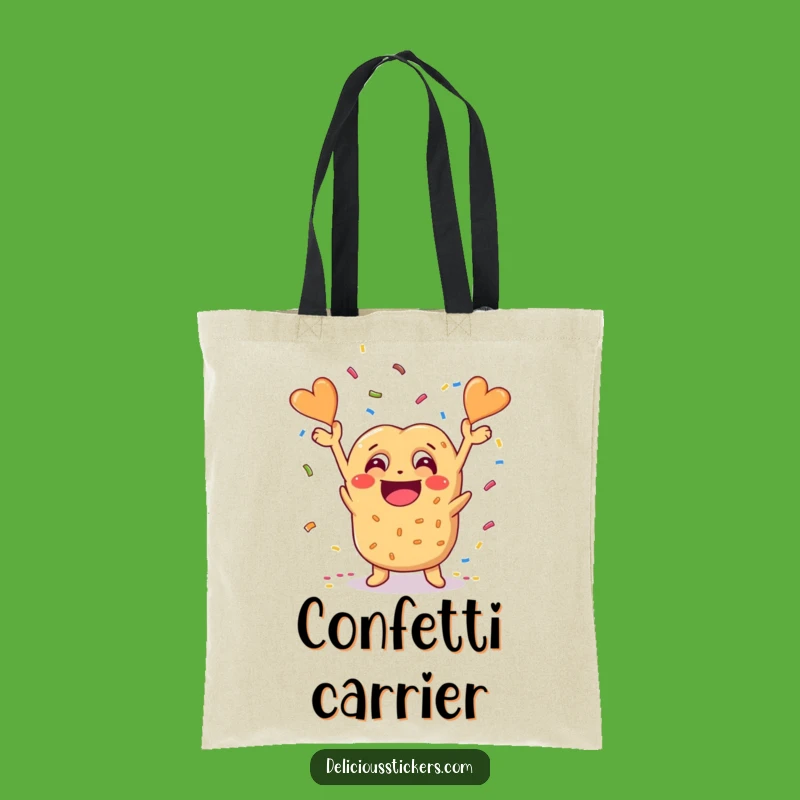 Funny Pretzel Confetti Tote Bag: Stylish and Hilarious Accessory for Everyday