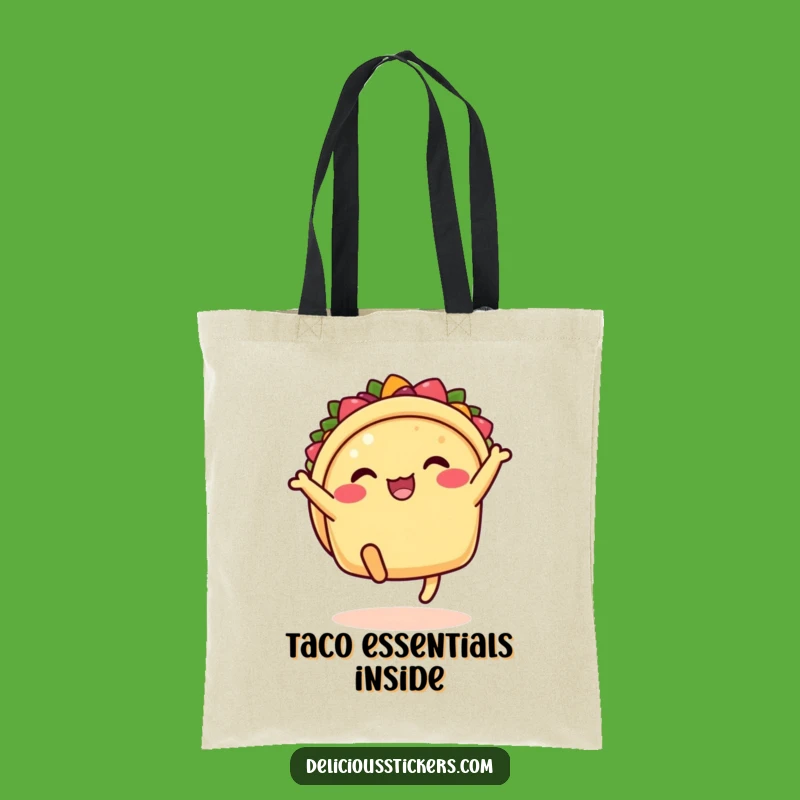 Funny Taco Kick Tote Bag: Carry Your Fiesta and Laughs