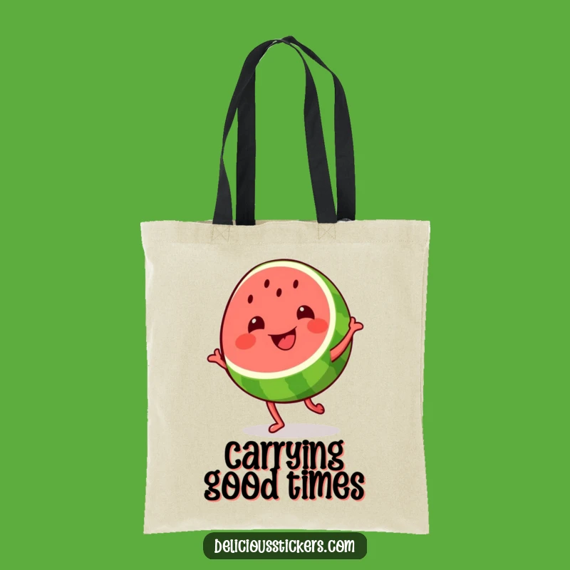 Funny Watermelon Dance Tote Bag: Carry Your Grooves in Style
