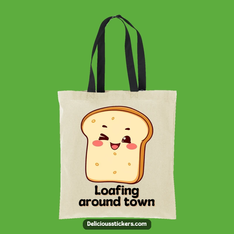Funny Cheeky Bread Loaf Tote Bag - Spacious and Hilarious Bakery Carry-All Gift!
