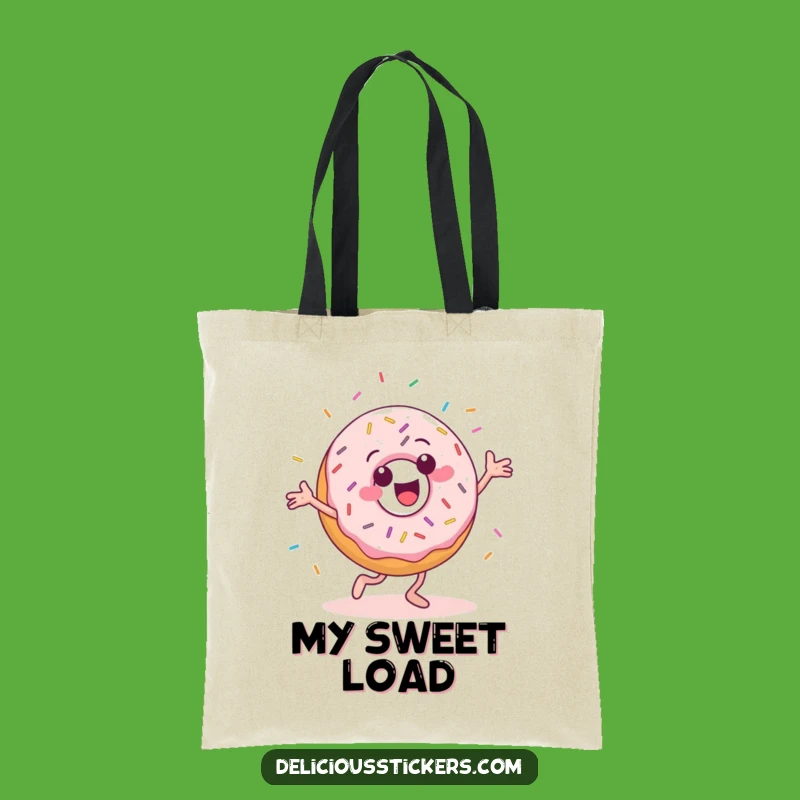 Funny Donut Dancer Tote Bag: Carry Your Essentials with Sweet and Hilarious Style!